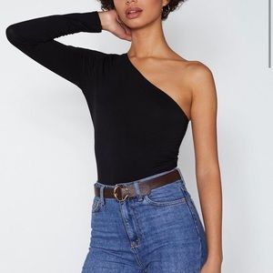One-Up ‘Em One Shoulder Bodysuit